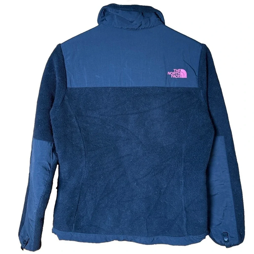 The North Face Jacket Womens Small Black Denali Polartec Breast Cancer Awareness